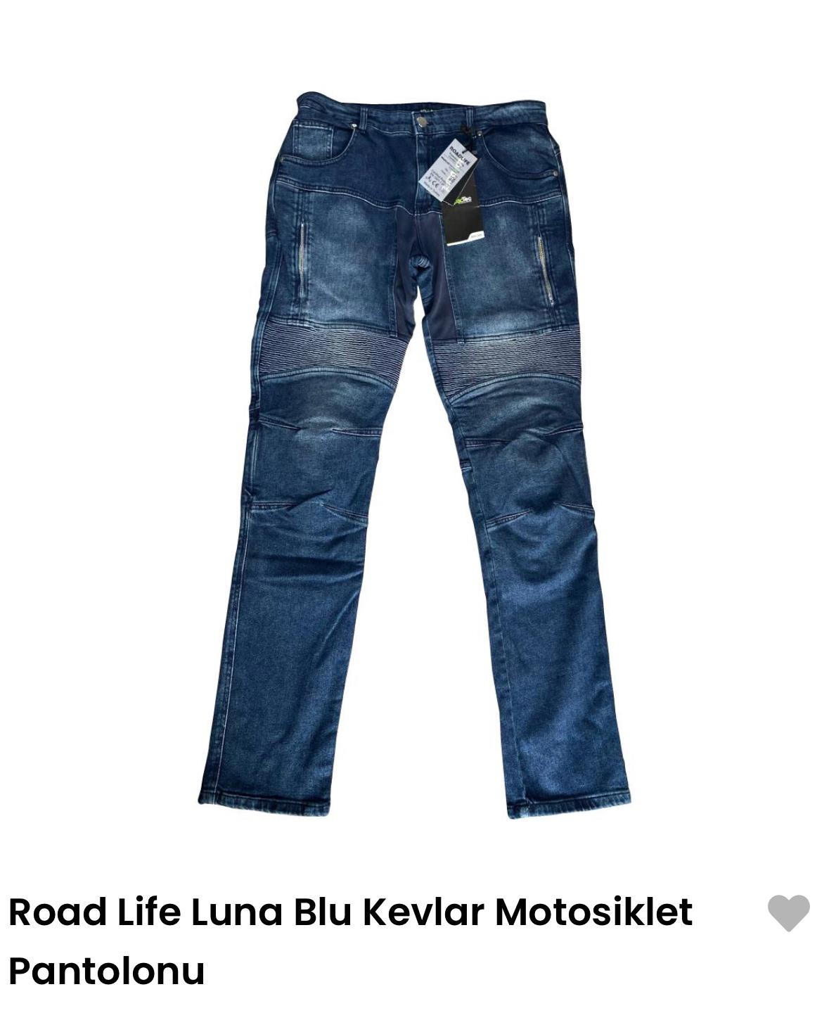 Road Life Luna Blu Kevlar Motosiklet Pantolonu
