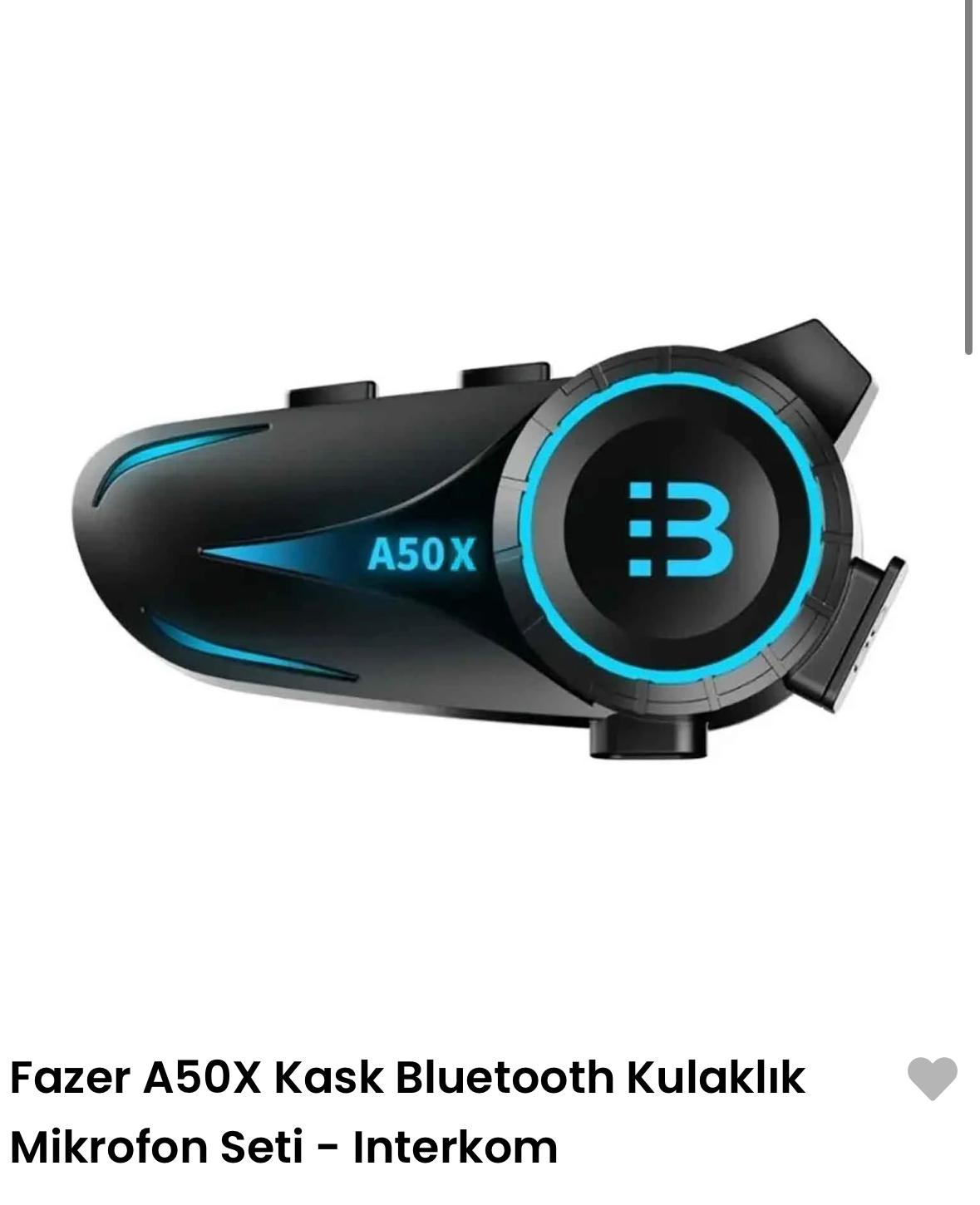 Fazer A50X Kask Bluetooth Kulaklık Mikrofon Seti - Interkom