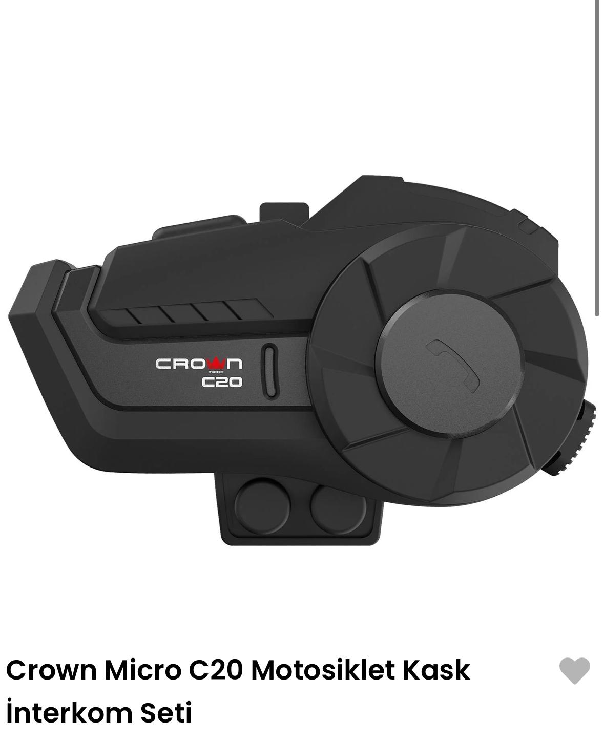 Crown Micro C20 Motosiklet Kask İnterkom Seti